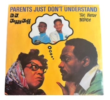 DJ Jazzy Jeff & The Fresh Prince- Parents Just Don't Understand/Parents Just Don't Understand (Instrumental), 1988, VG+/VG+ (Picture Sleeve)