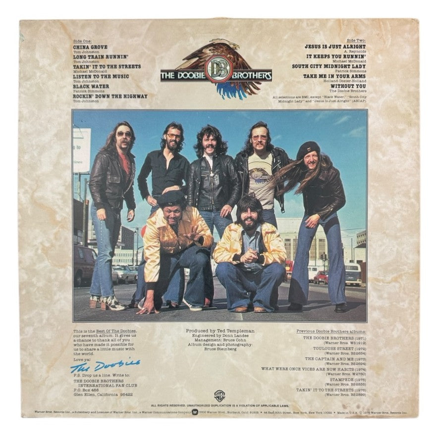 The Doobie Brothers- Best Of The Doobies, 1976, VG+/VG+