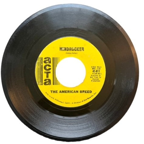 The American Breed- Bend Me, Shape Me/Mindrocker, 1967, G+