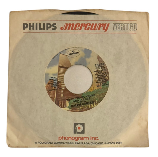 Ralph Carter- When You're Young And In Love/When You're Young And In Love (Disco Version), 1975, VG+