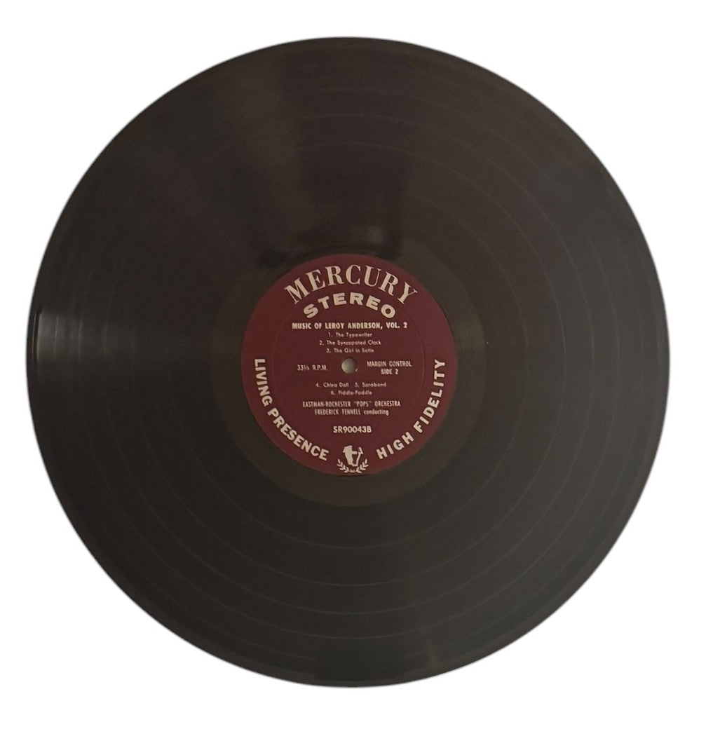 Frederick Fennell Conducting Eastman-Rochester 'Pops' Orchestra- Music Of Leroy Anderson, Vol.2, 1959, VG+/VG+
