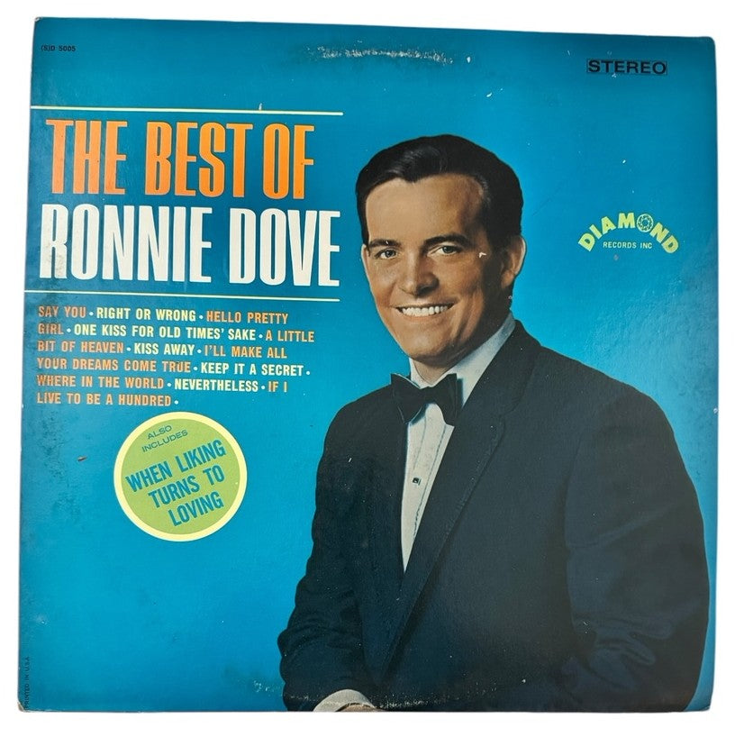 Ronnie Dove- The Best Of Ronnie Dove, 1966, VG+/VG+