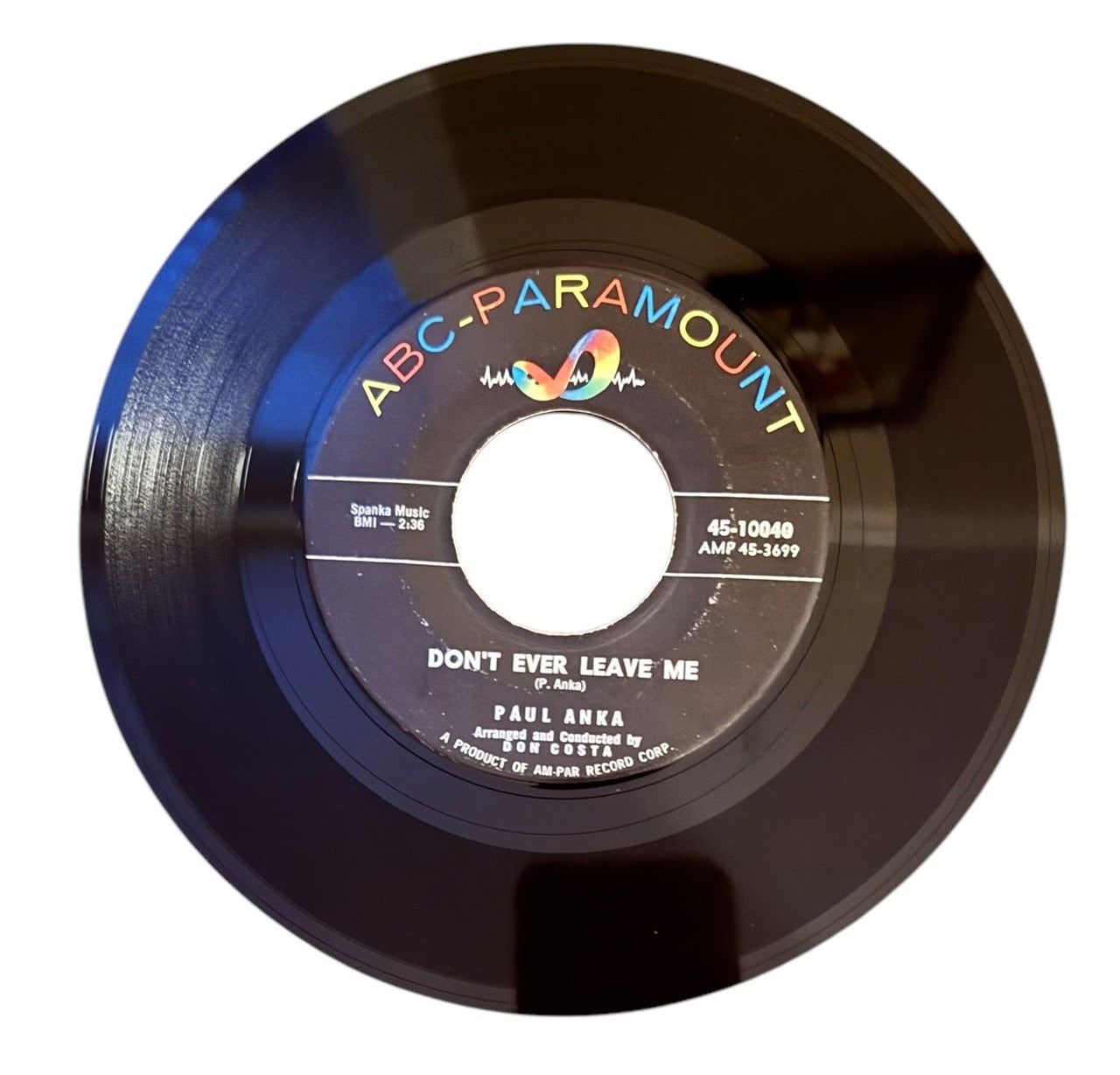 Paul Anka- Put Your Head On My Shoulder/Don't Ever Leave Me, 1959, VG+