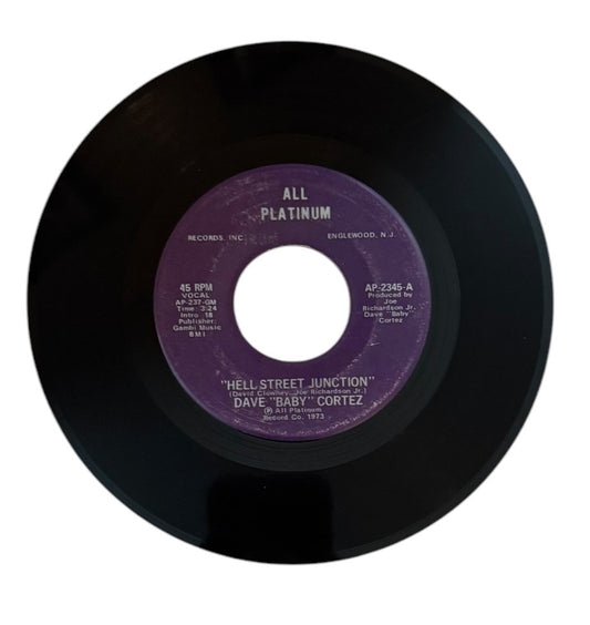Dave "Baby" Cortez- Hell Street Junction (Vocal)/Hell Street Junction (Instrumental), 1973, VG+