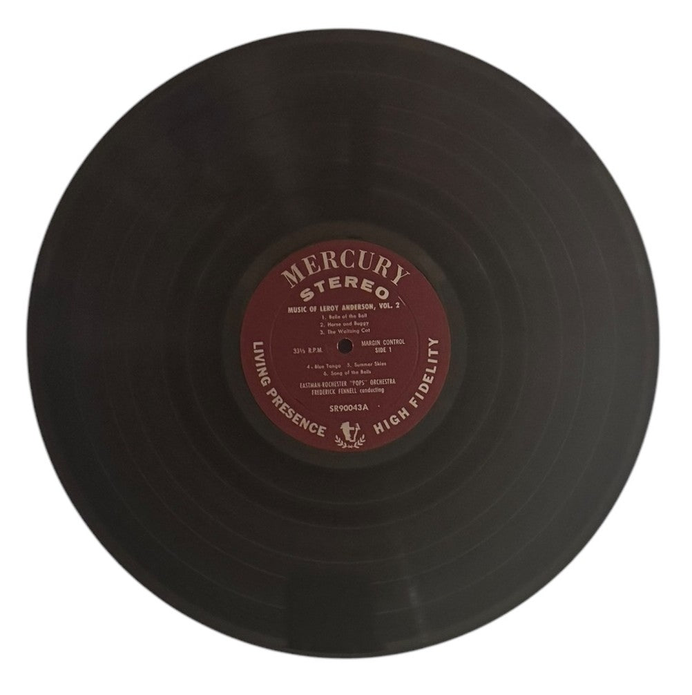 Frederick Fennell Conducting Eastman-Rochester 'Pops' Orchestra- Music Of Leroy Anderson, Vol.2, 1959, VG+/VG+