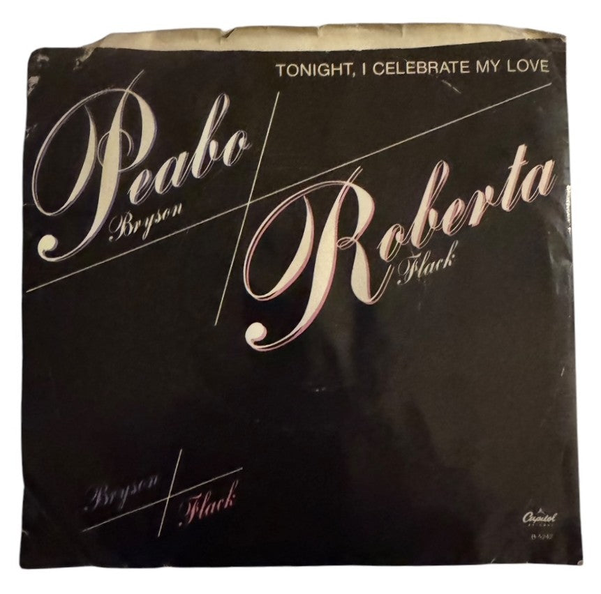 Peabo Bryson & Roberta Flack- Tonight I Celebrate My Love/Born To Love, 1983, VG+