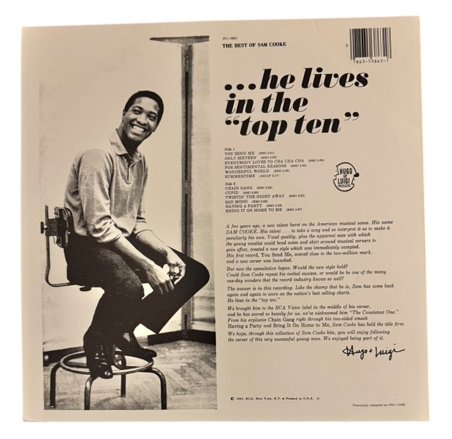 Sam Cooke- The Best Of Sam Cooke, 1981, VG+/VG+