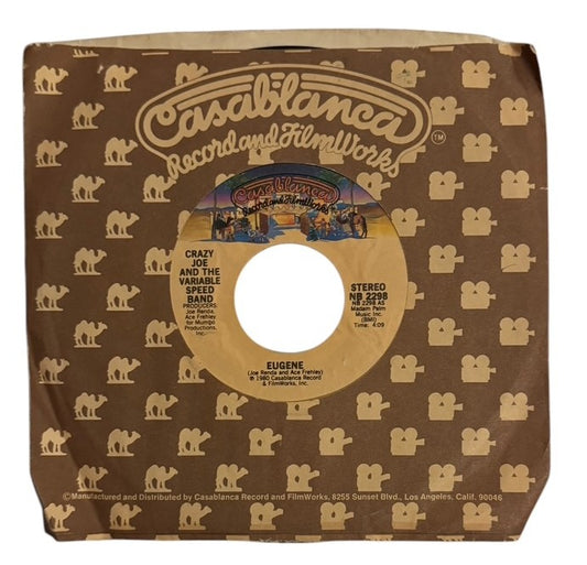 Crazy Joe & The Variable Speed Band- Eugene/Madam Palm, 1980, VG+