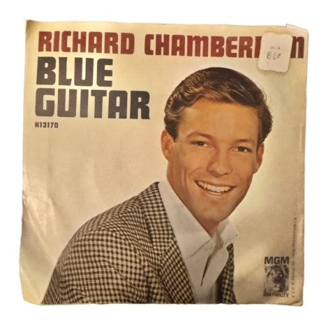Richard Chamberlain- Blue Guitar/They Long To Be Close To You, 1963, VG+/VG+ (Picture Sleeve)