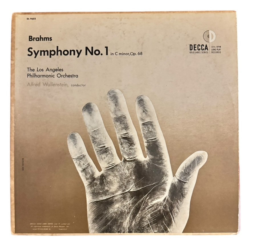 Los Angeles Philharmonic Orchestra- Brahms: Symphony No. 1 In C Minor, Op. 68, 1978, VG+/VG+