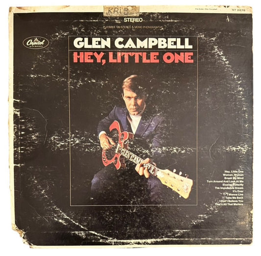 Glen Campbell- Hey, Little One, 1968, VG/VG+