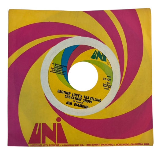 Neil Diamond- Brother Love's Travelling Salvation Show/A Modern Day Version Of Love, 1969, VG+