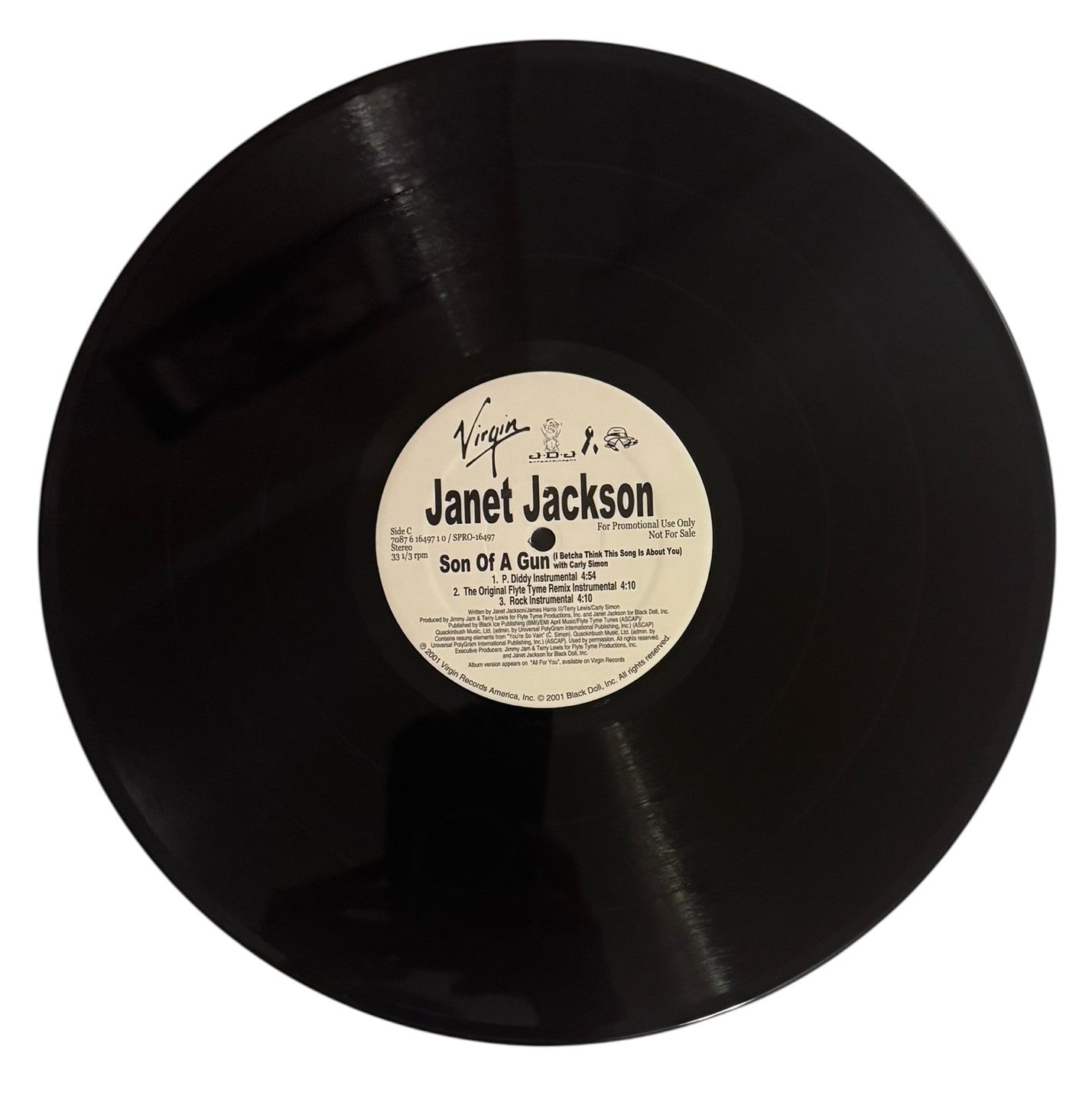 Janet Jackson- Son Of A Gun (I Betcha Think This Song Is About You), 2001, VG+