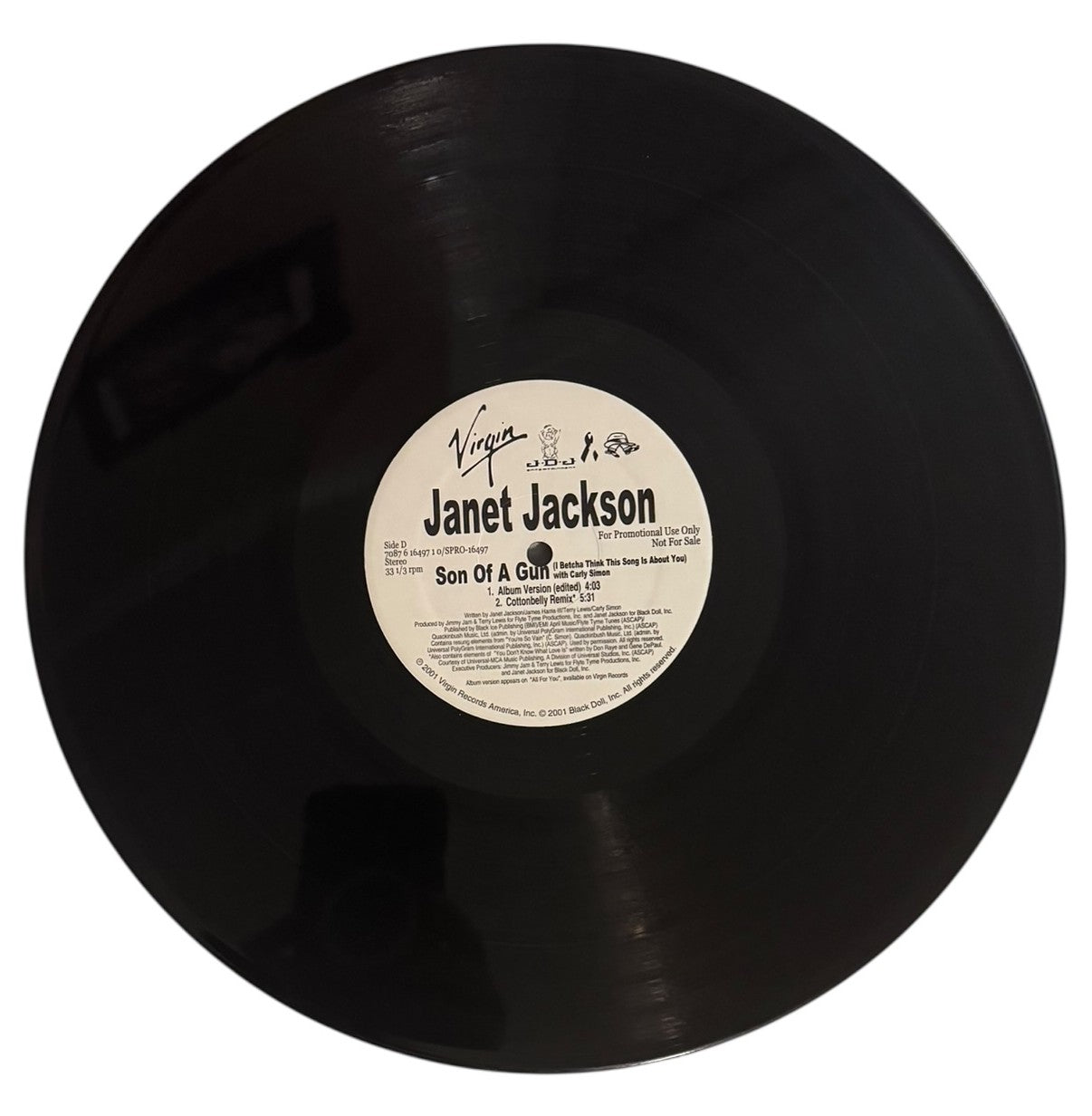 Janet Jackson- Son Of A Gun (I Betcha Think This Song Is About You), 2001, VG+